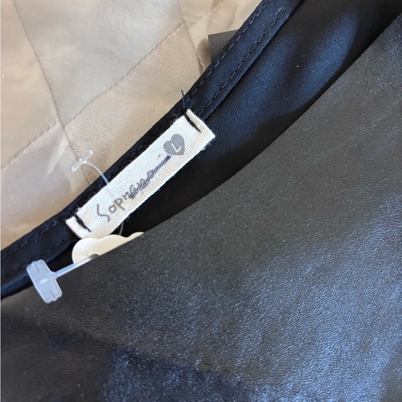 Soprano Tank Top M Medium Sheer Back V-Neck Sleeveless Contrast Hi-Lo #J27 M,L - Picture 6 of 6